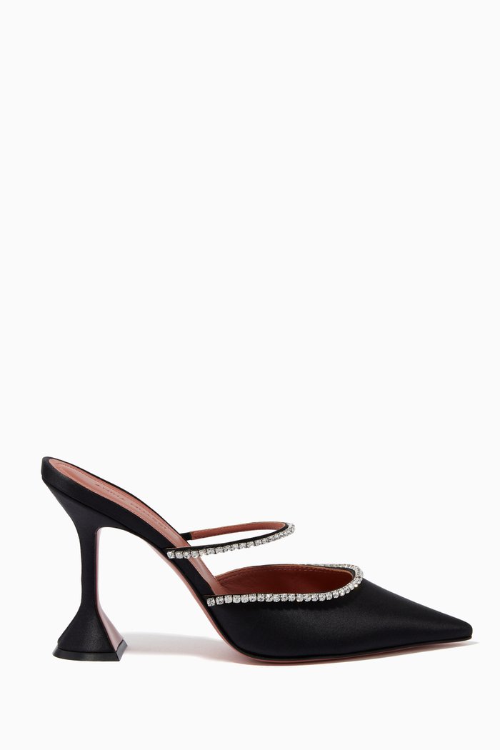 

Gilda Mules in Satin, Black
