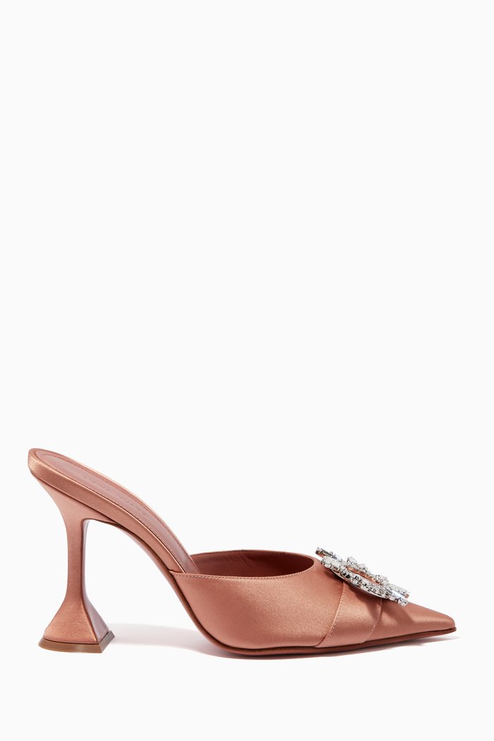 

Begum Mules in Satin, Neutral