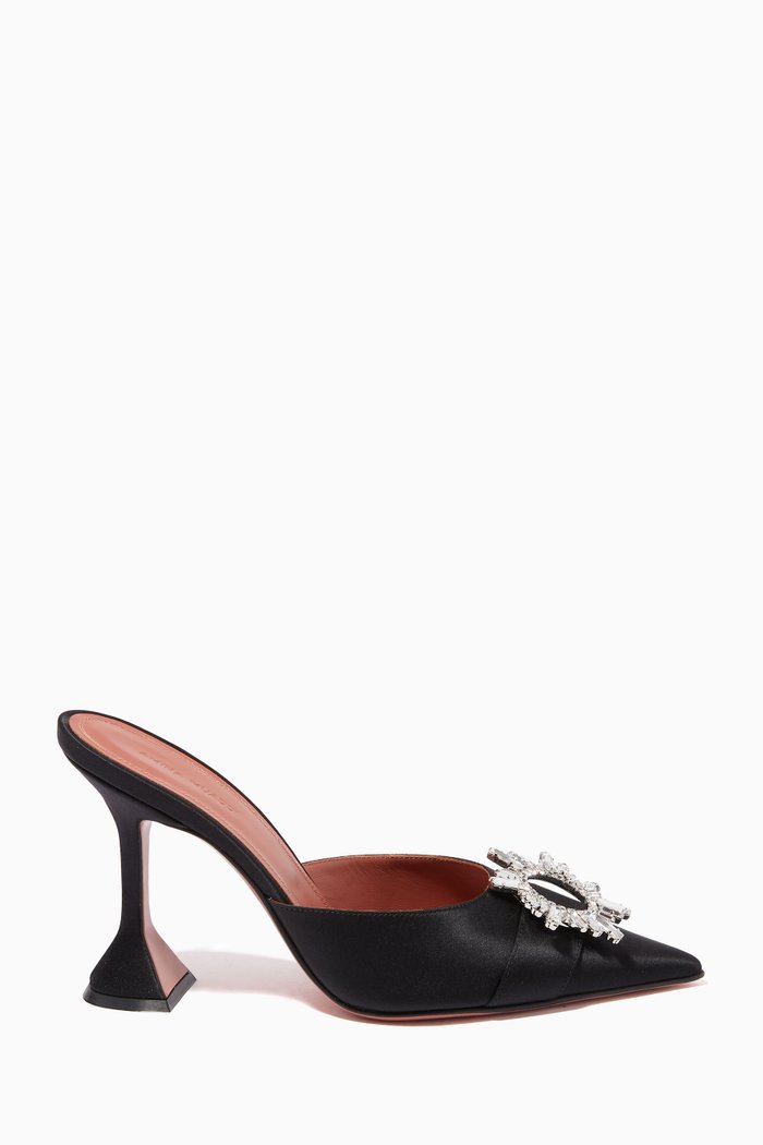 

Begum Mules in Satin, Black