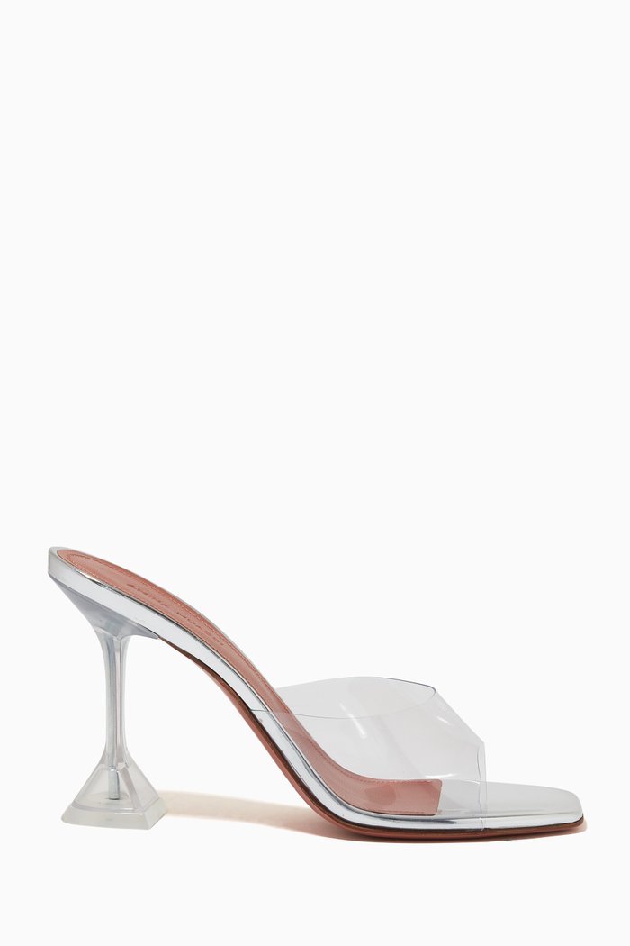 

Lupita Martini-Heel Plexi Mules, Multicolour