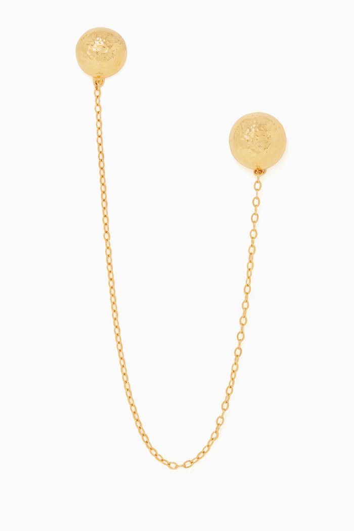 

Royal Chain Plated Silver Brooch, Gold