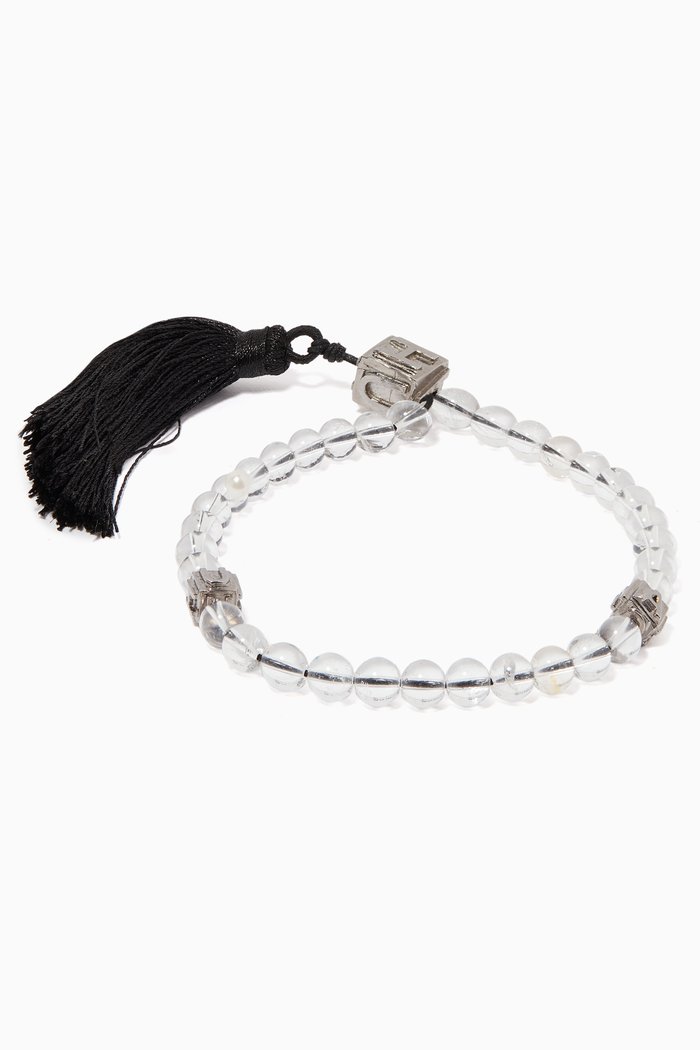 

Crystal Quartz Prayer Beads, White