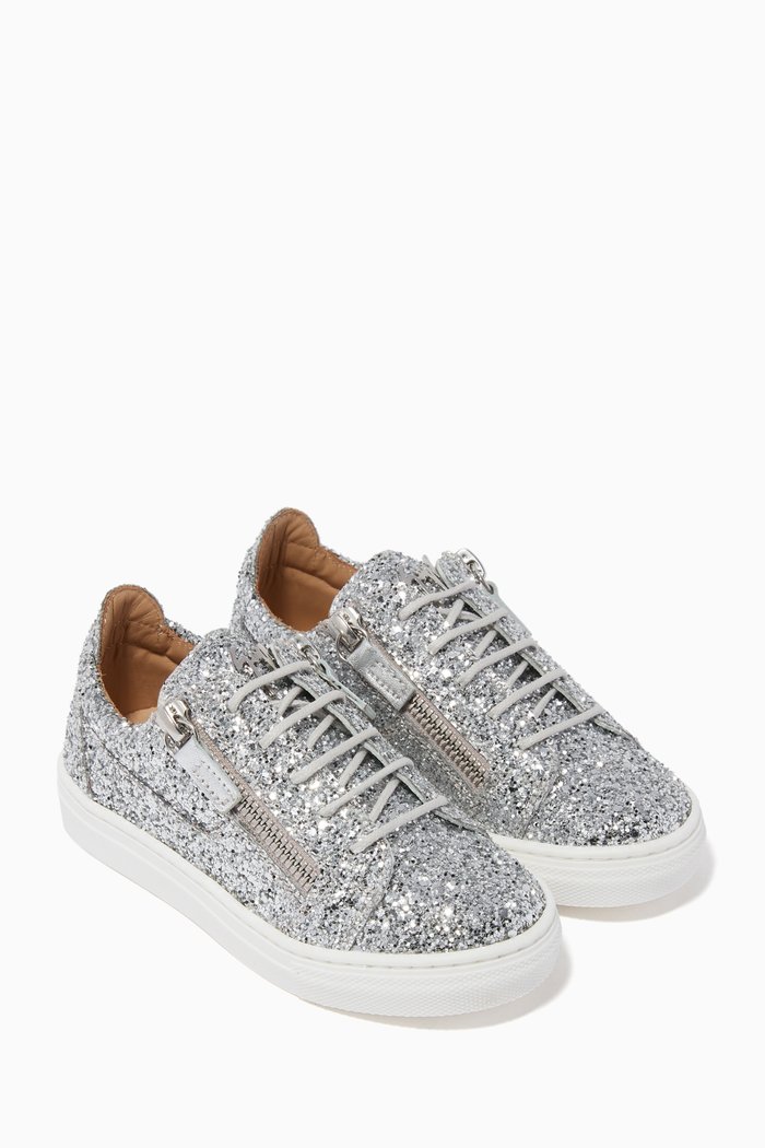 

Cheryl Glitter Sneakers, Silver
