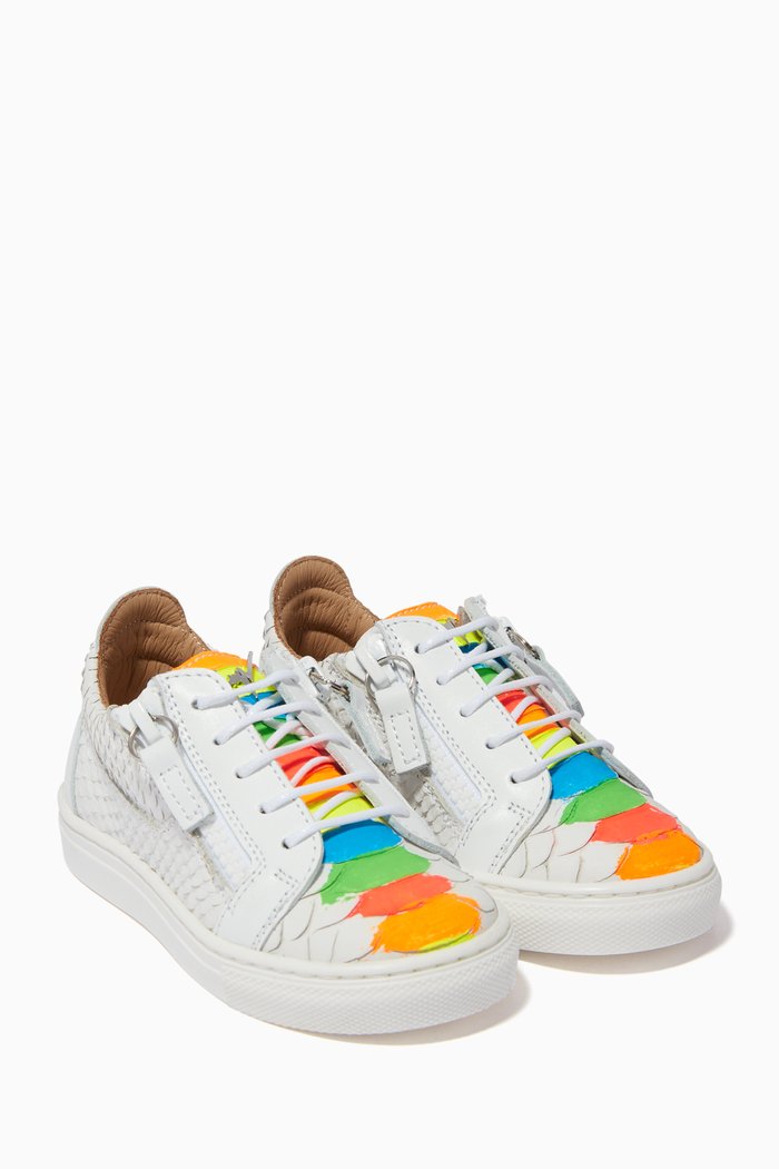 

Rainbow Sketch Jr Sneakers, White