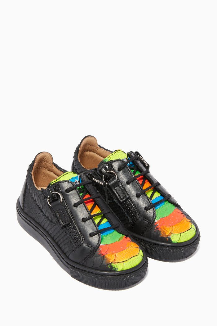 

Rainbow Sketch Jr Sneakers, Black