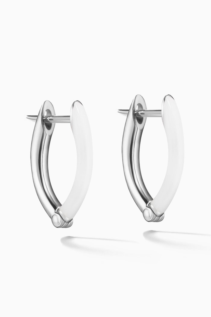 

Cristina Gold & Enamel Small Earrings, Silver