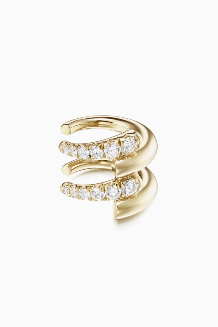 

Lola Diamond Single Ear Cuff, Yellow