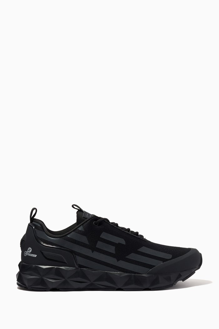 

EA7 Sneakers in Mesh, Black