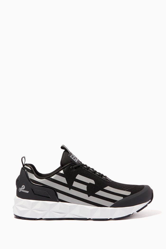 

EA7 Sneakers in Mesh, Black