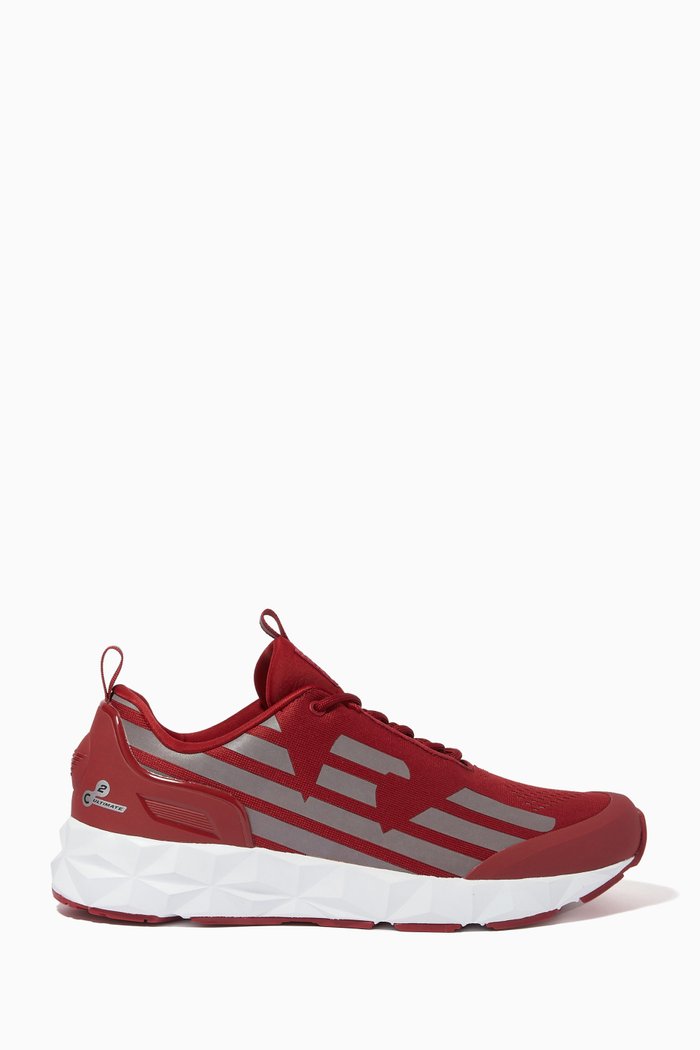 

EA7 Sneakers in Mesh, Red