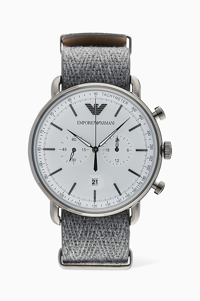

Aviator Chronograph Watch, White