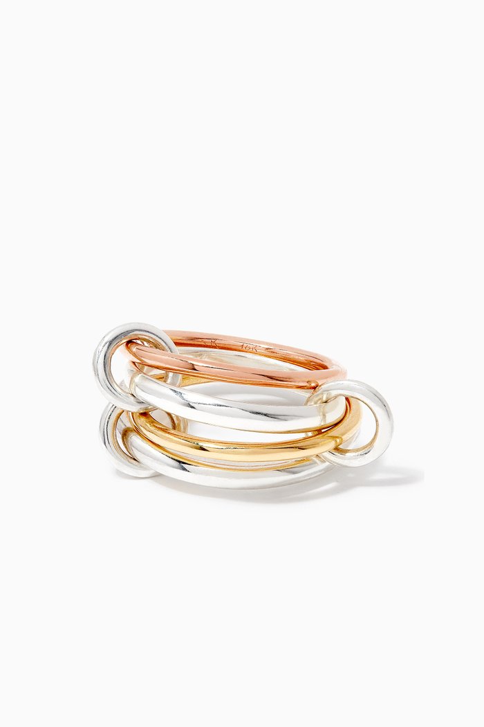 

Hyacinth Gold Linked Rings