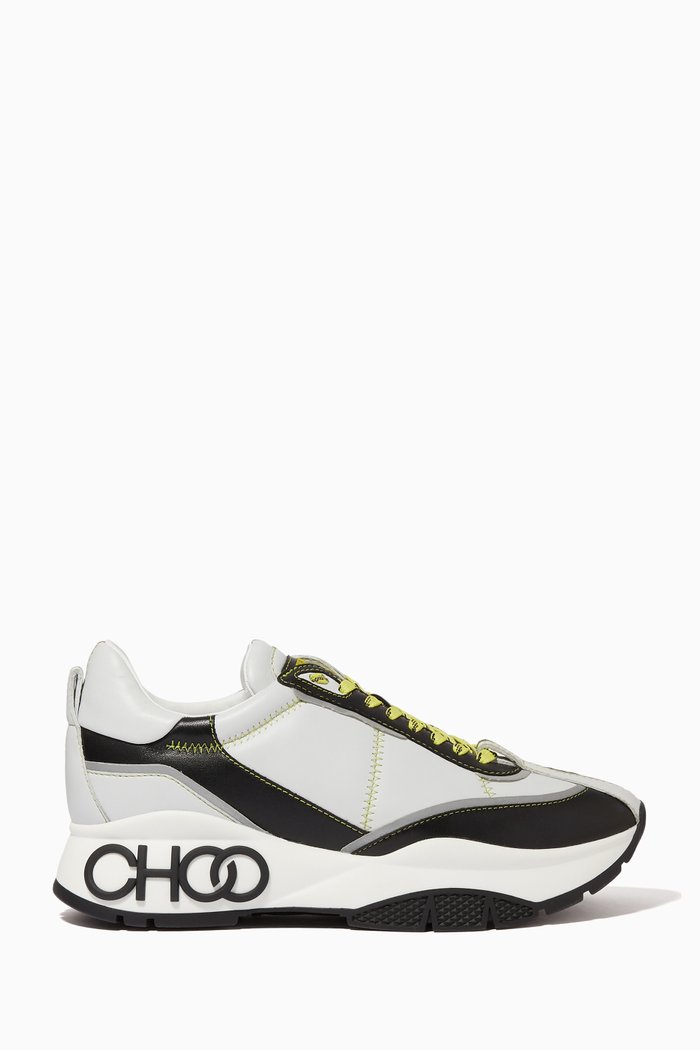 

Raine Nappa Leather Sneakers, White