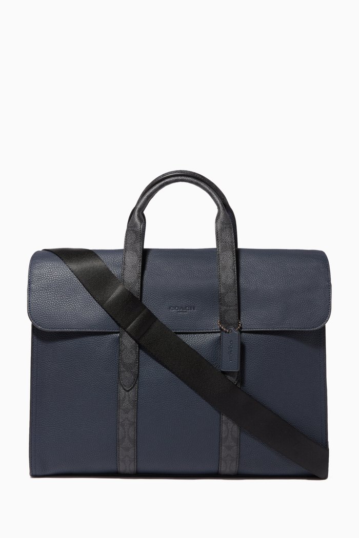 

Metropolitan Polished Leather Portfolio Bag, Red
