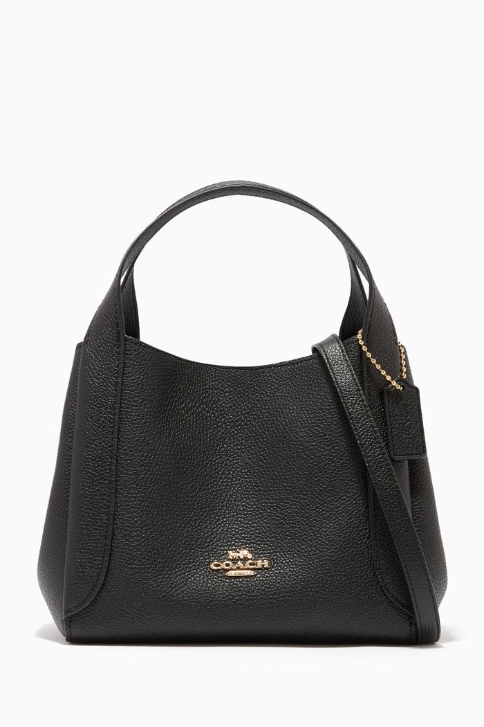 

Hadley Hobo 21 Pebble Leather Bag, Black