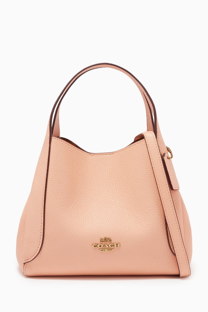 

Hadley Hobo 21 Bag in Pebble Leather, Pink