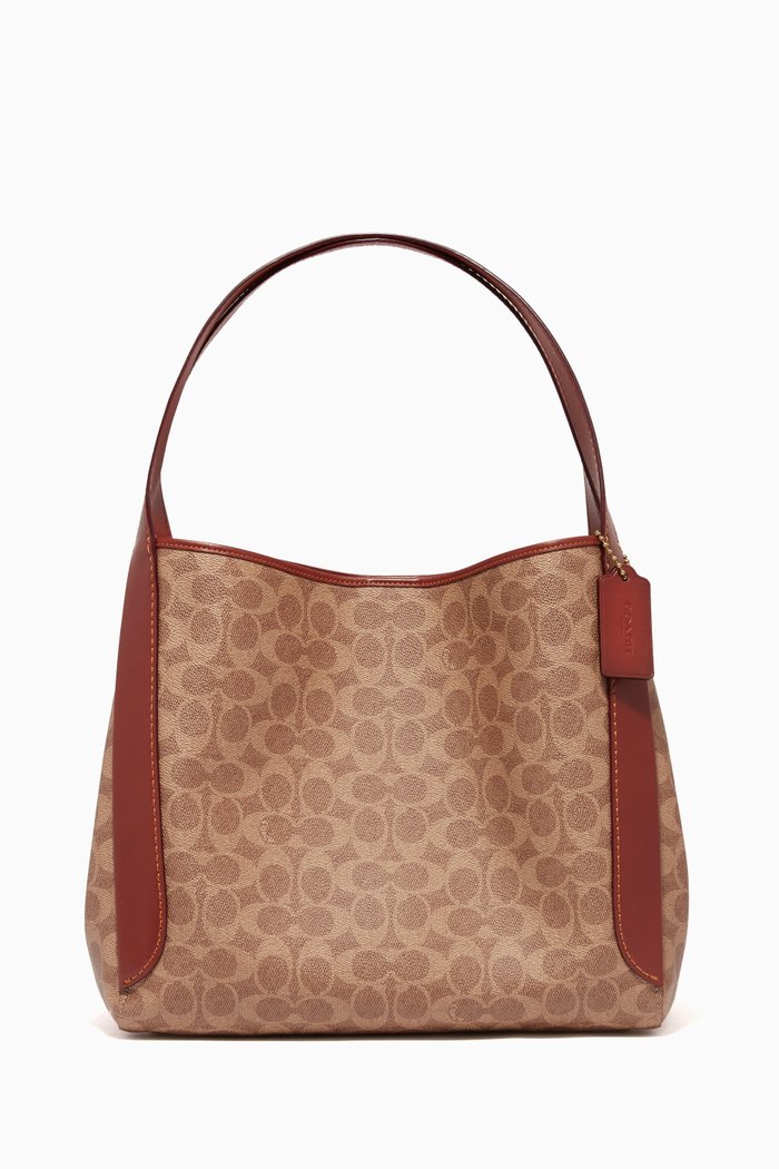 

Hadley Hobo Signature Canvas Bag, Brown