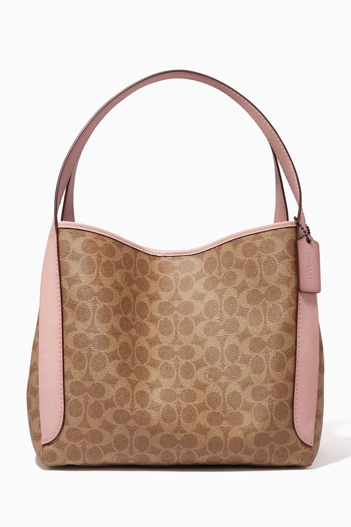

Hadley Hobo Signature Canvas Bag, Brown