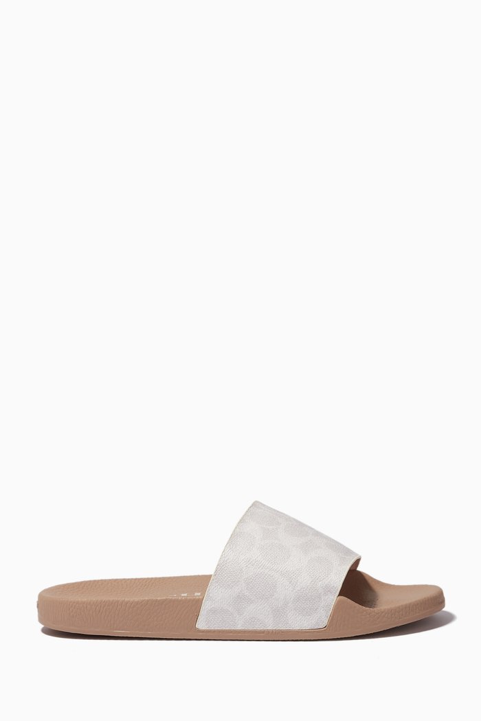 

Udele Sport Slides in Canvas, Multicolour