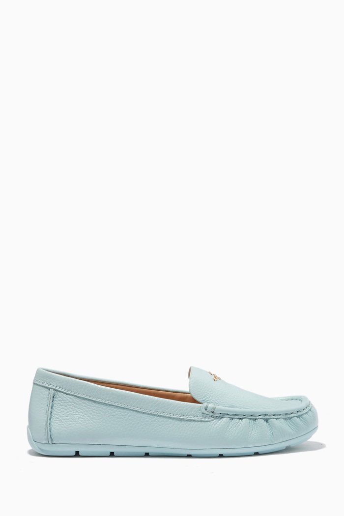 

Marley Driver Shoes in Leather, Blue