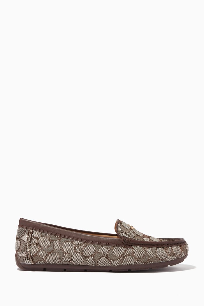 

Marley Signature Driver Loafer in Leather, Brown