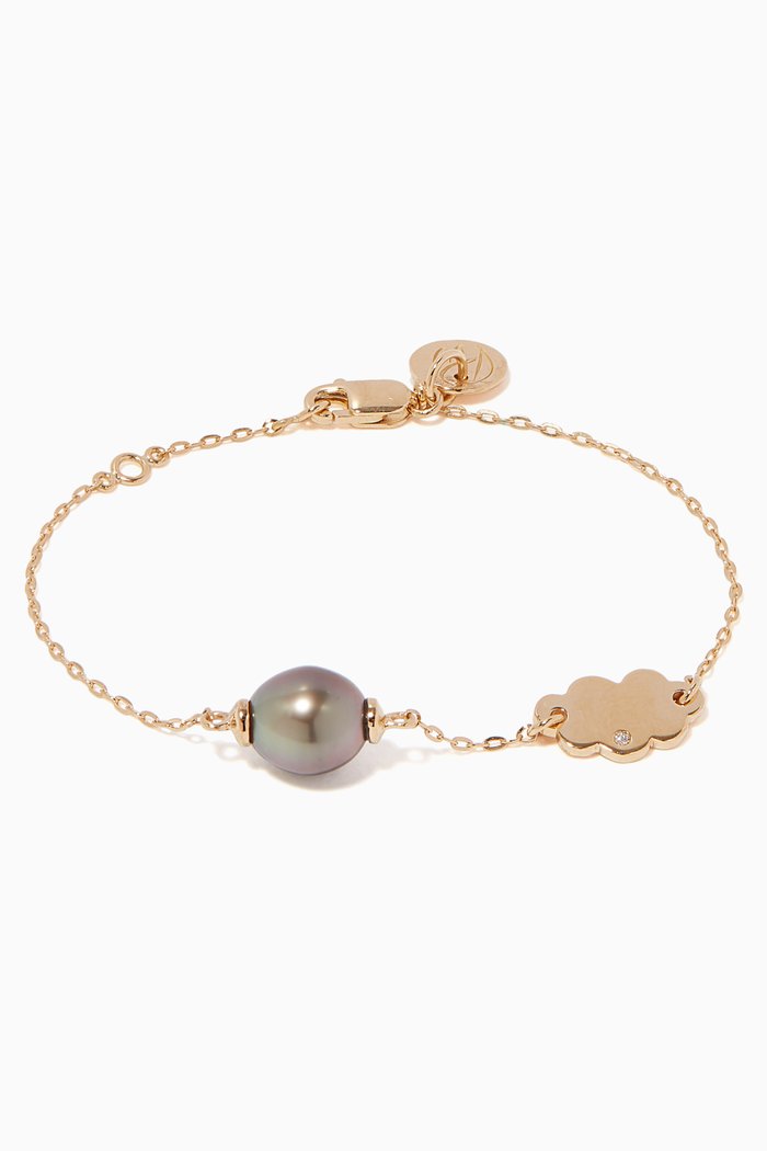

My First Sky Pearl & Diamond Bracelet, Yellow