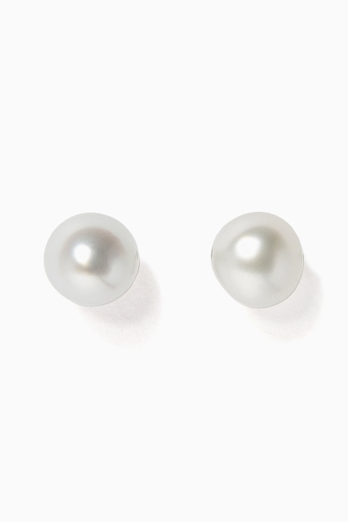 

Akila Pearl Stud Earrings, Silver