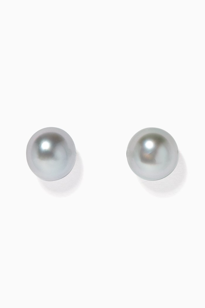 

Pearl Yellow Gold Stud Earrings