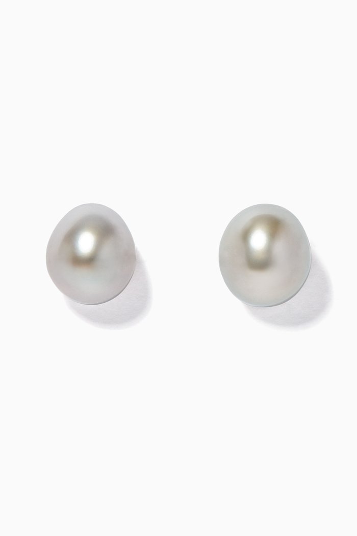 

Pearl Rose Gold Stud Earrings