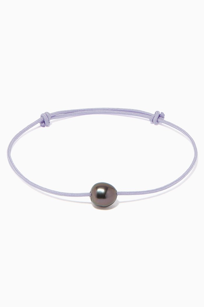 

Keshi Pearl Bracelet, Purple