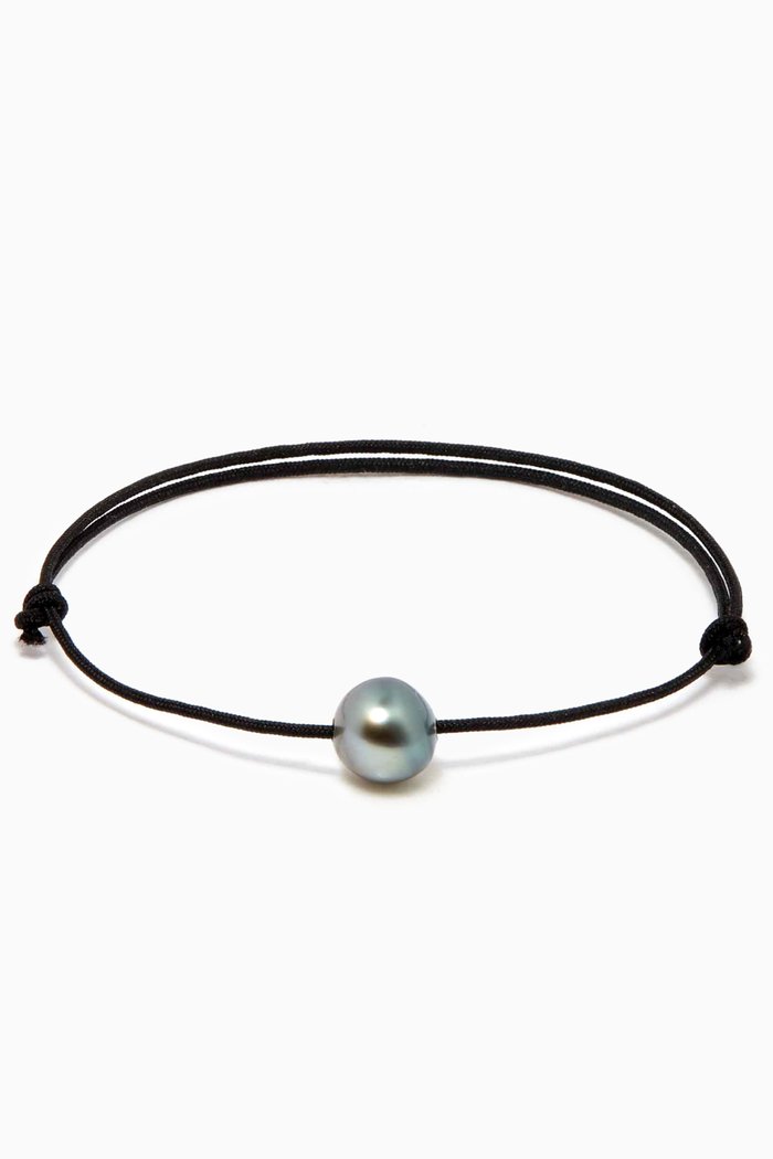 

Keshi Pearl Bracelet, Black