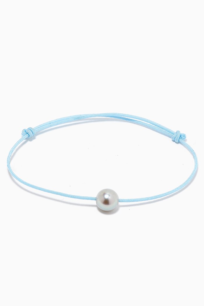 

Keshi Pearl Bracelet, Blue