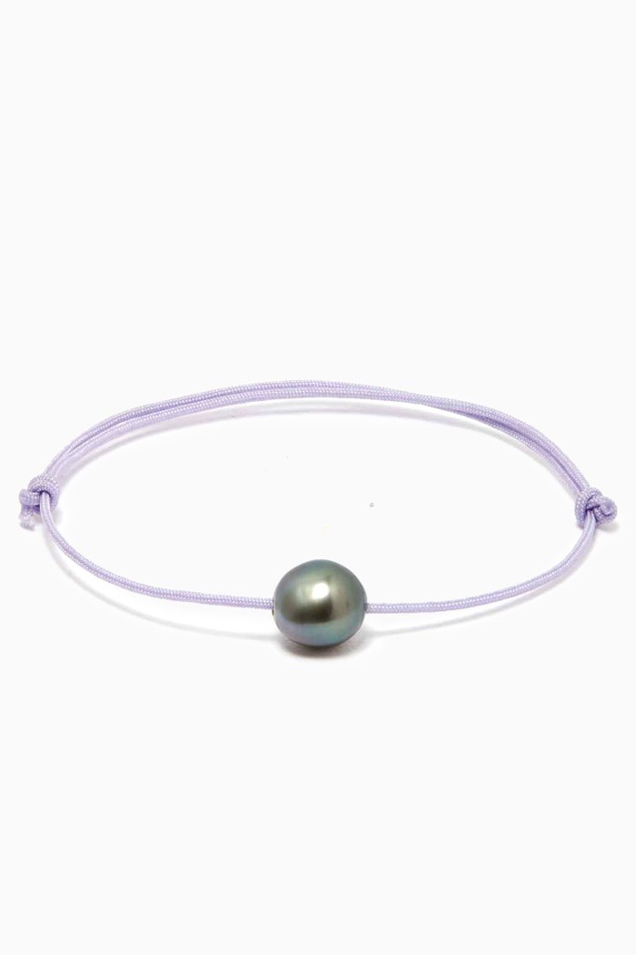 

Keshi Pearl Bracelet, Purple
