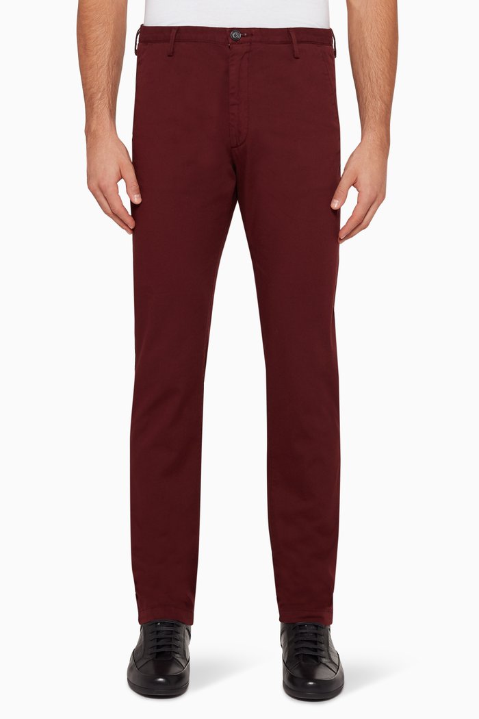 

Rice Tapered Chino Pants, Red