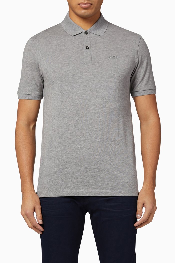 

Pallas Regular-Fit Piqué Polo Shirt, Silver