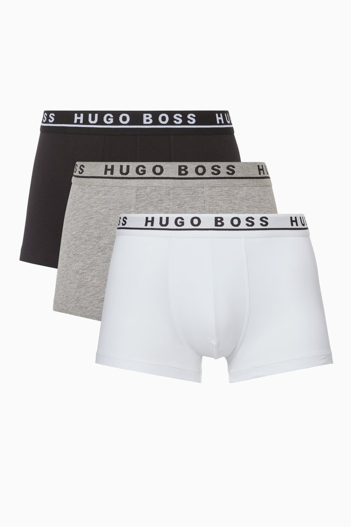 

Jersey Boxer Brief, Set of Three, Multicolour