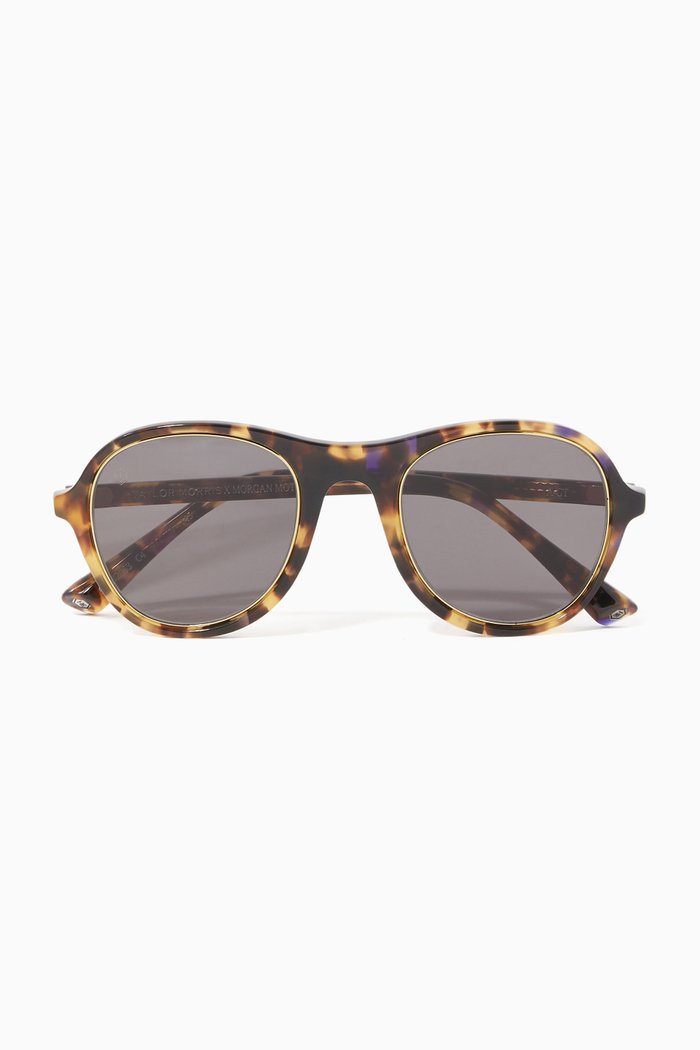 

Stud Embellished Aviator Sunglasses, Blue