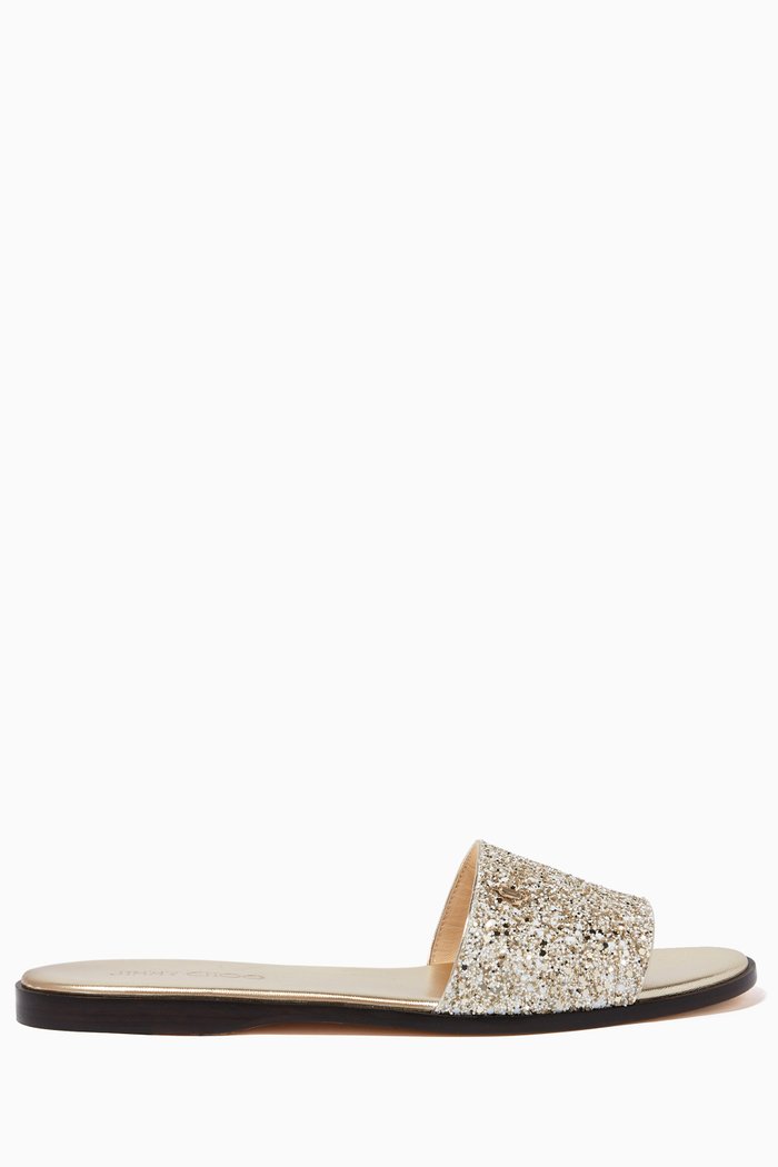 Minea Infinity Glitter Flats, Neutral