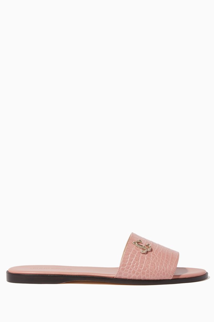 

Minea Crystal JC Leather Flats, Neutral