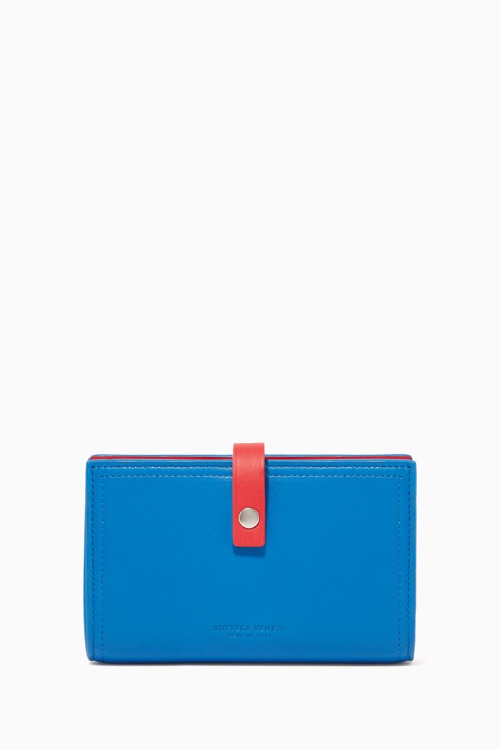 

Nappa Leather Passport Case, Blue