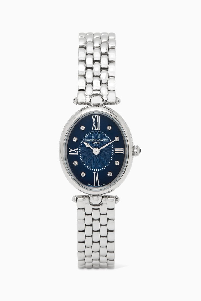 

Classic Art Deco Silver-Plated Bracelet Watch