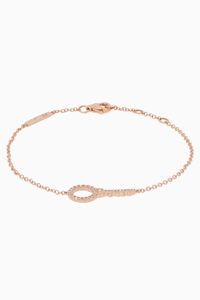 

Key To My Heart Diamond Bracelet, Rose gold