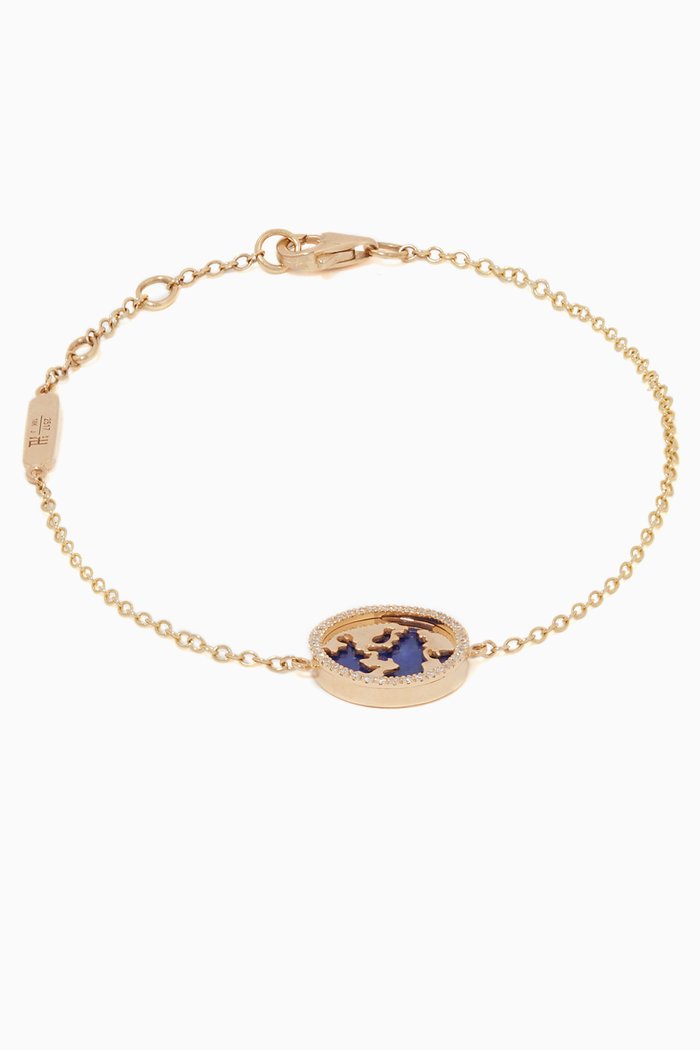 

My World Diamond & Lapis Lazuli Bracelet, Gold