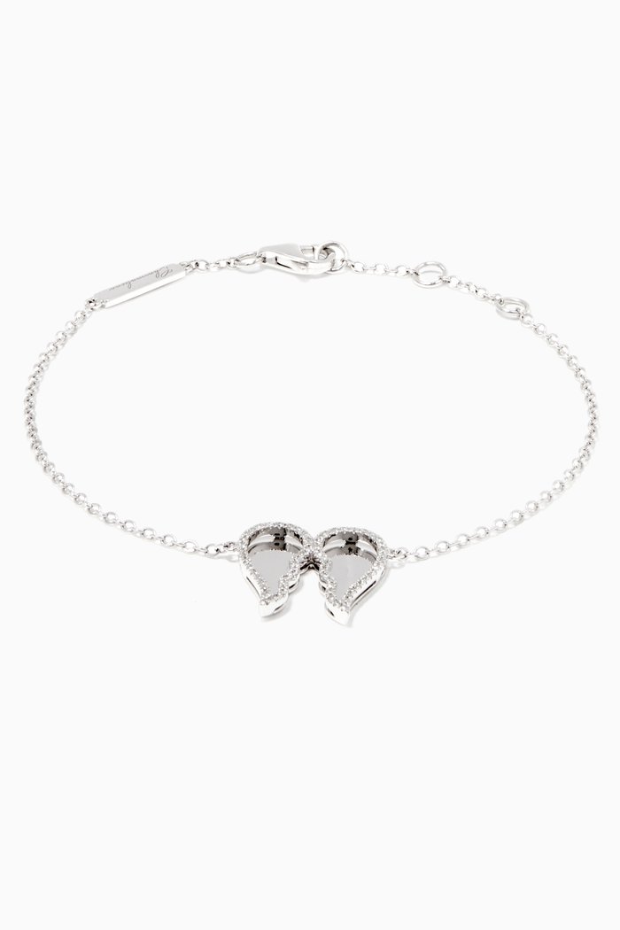 

Freedom Diamond Wings Bracelet, White