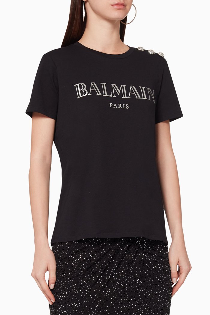 

Vintage Logo Print T-Shirt, Black