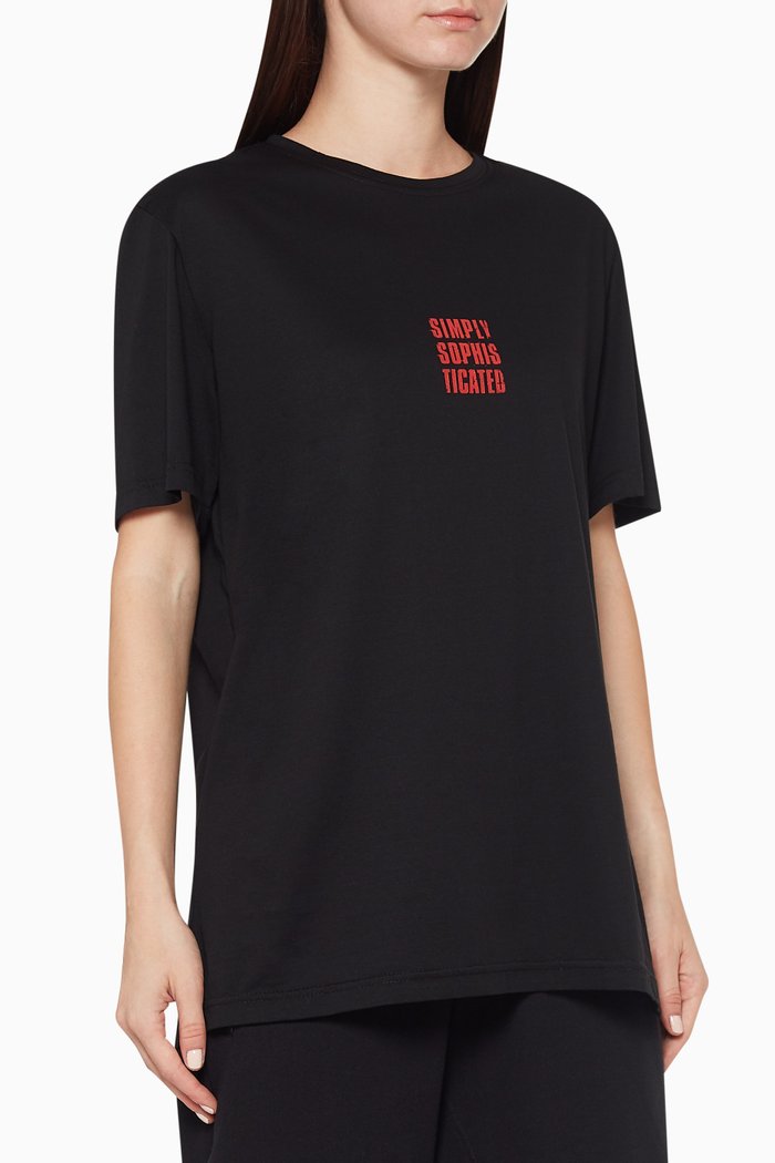 

SS Printed T-Shirt, Black