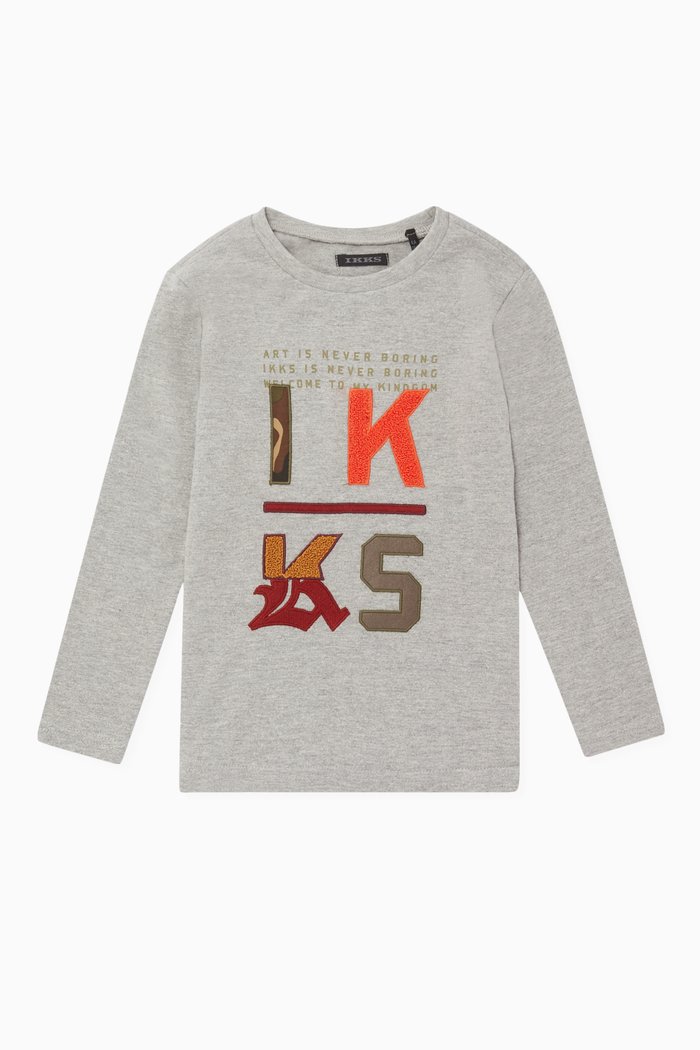 

Long Sleeve Tee, Grey