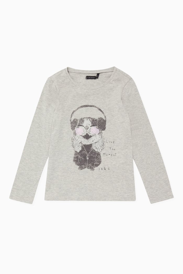 

Graphic Print Tee, Grey