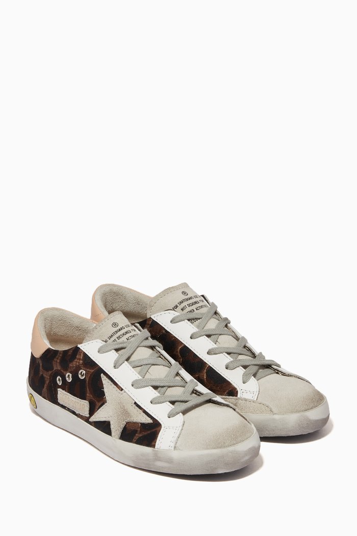 

Superstar Leather Sneakers, Brown