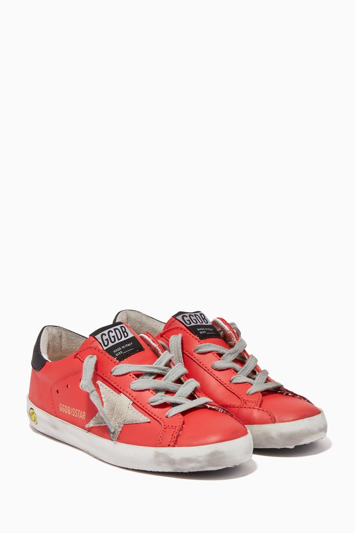 

Superstar Leather Sneakers, Red